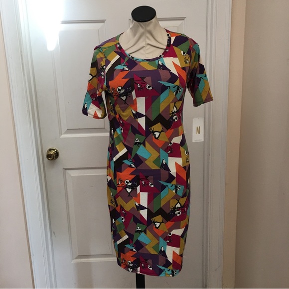 NWT LuluRoe Disney Nightmare Before Christmas Julia Dress Jack Skellington - Picture 1 of 9